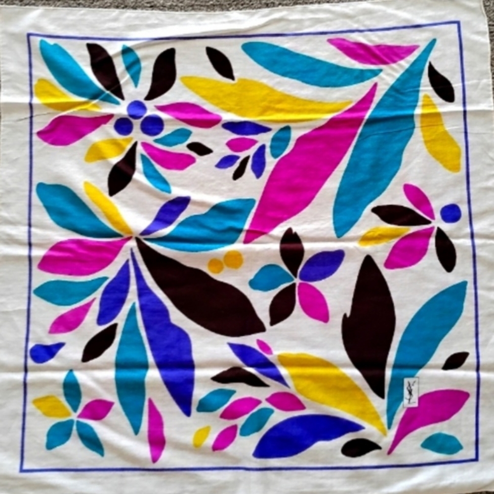 Vintage Yves Saint Laurent Handkerchief YSL